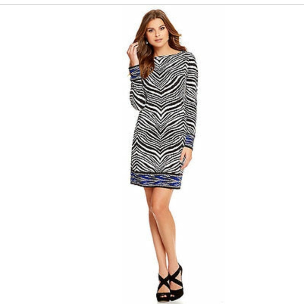 Michael Kors Long Sleeve animal print dress